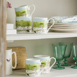 Spring Cottage Scene Mug