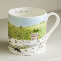 Spring Cottage Scene Mug