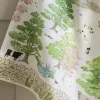 Spring Cottage Scene Tea Towel