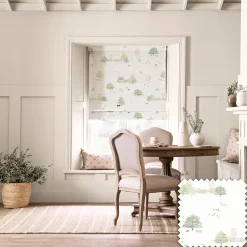 Spring Cottage White Made to Measure Roman Blind