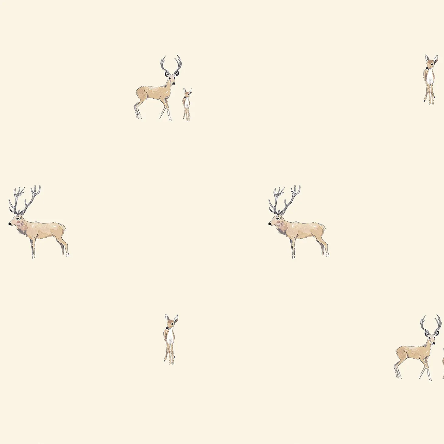 Stags Natural Made to Measure Curtains