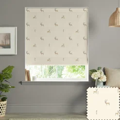 Stags Natural Made to Measure Roman Blind