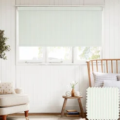 Stamford Mint Stripe Made to Measure Roller Blind