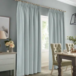 Stamford Stripe Blue Made to Measure Curtains