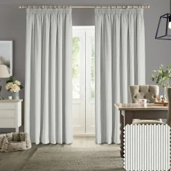 Stamford Stripe Grey Made to Measure Curtains