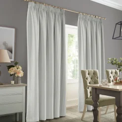 Stamford Stripe Grey Made to Measure Curtains