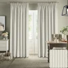 Stamford Stripe Natural Made to Measure Curtains