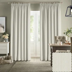 Stamford Stripe Natural Made to Measure Curtains