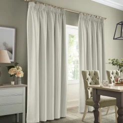 Stamford Stripe Natural Made to Measure Curtains