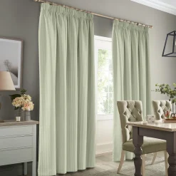Stamford Stripe Sage Made to Measure Curtains
