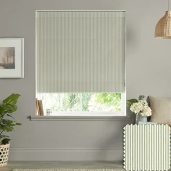 Stamford Stripe Sage Made to Measure Roman Blind