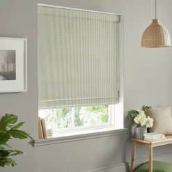 Stamford Stripe Sage Made to Measure Roman Blind