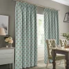 Strawberries Pale Blue Made to Measure Curtains