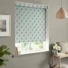 Strawberries Pale Blue Made to Measure Roller Blind