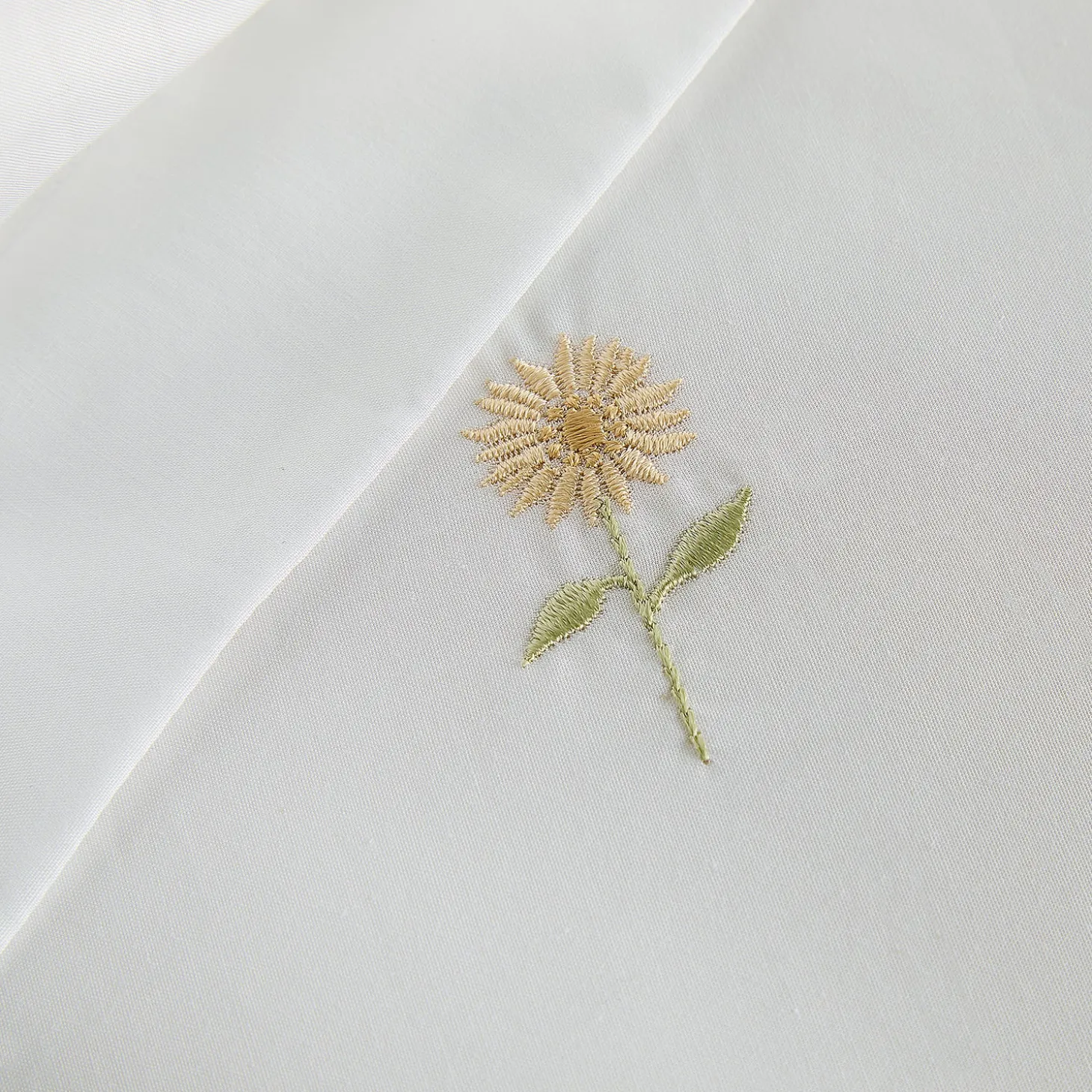 Sunflower Embroidered Bedding Set