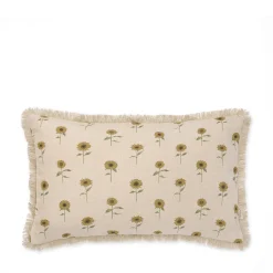 Sunflower Linen Cushion - Rectangular
