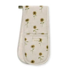 Sunflower Linen Double Oven Glove