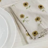 Sunflower Linen Napkins (Set of 4)