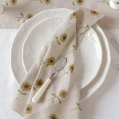 Sunflower Linen Napkins (Set of 4)
