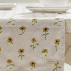 Sunflower Linen Table Runner