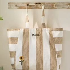 Sunflower Linen Tote Bag