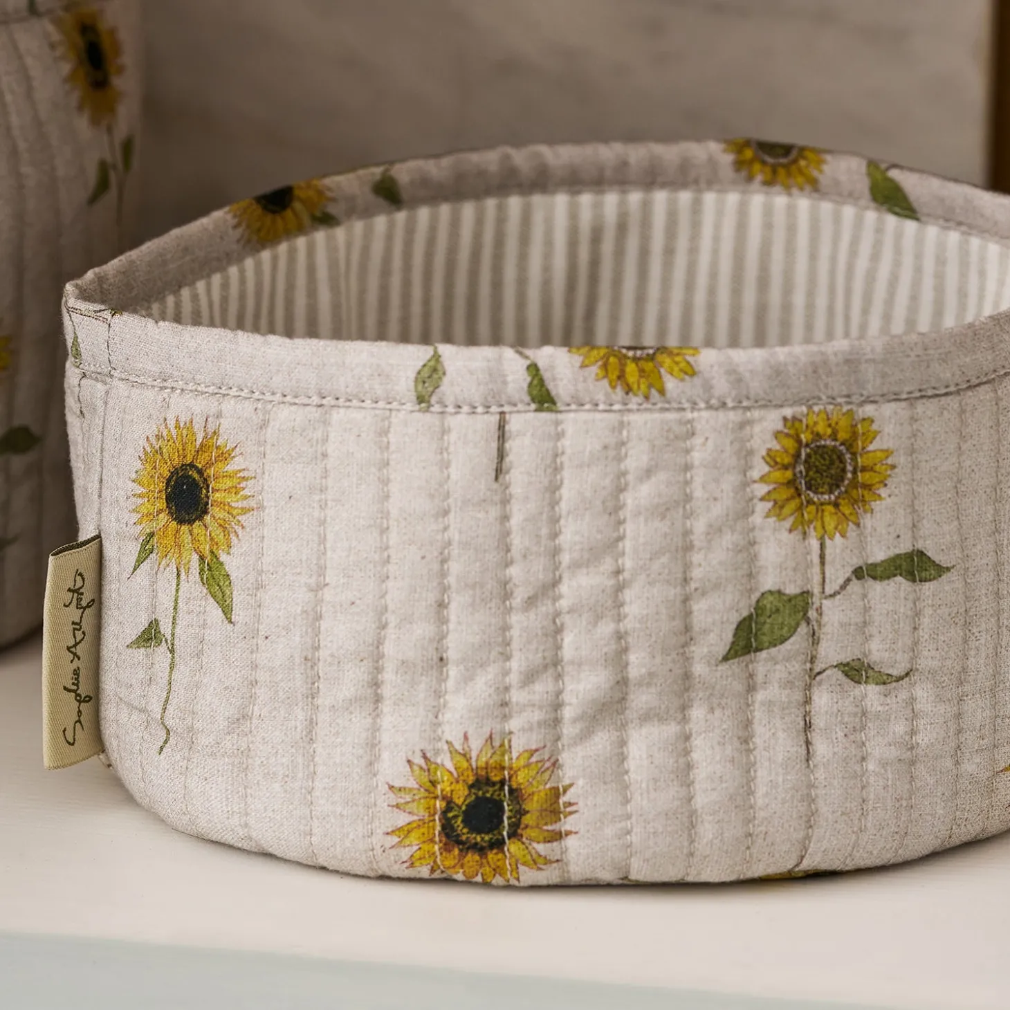 Sunflower Storage Baskets (Set of 2)