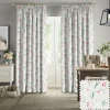 Tulips Pale Grey Made to Measure Curtains
