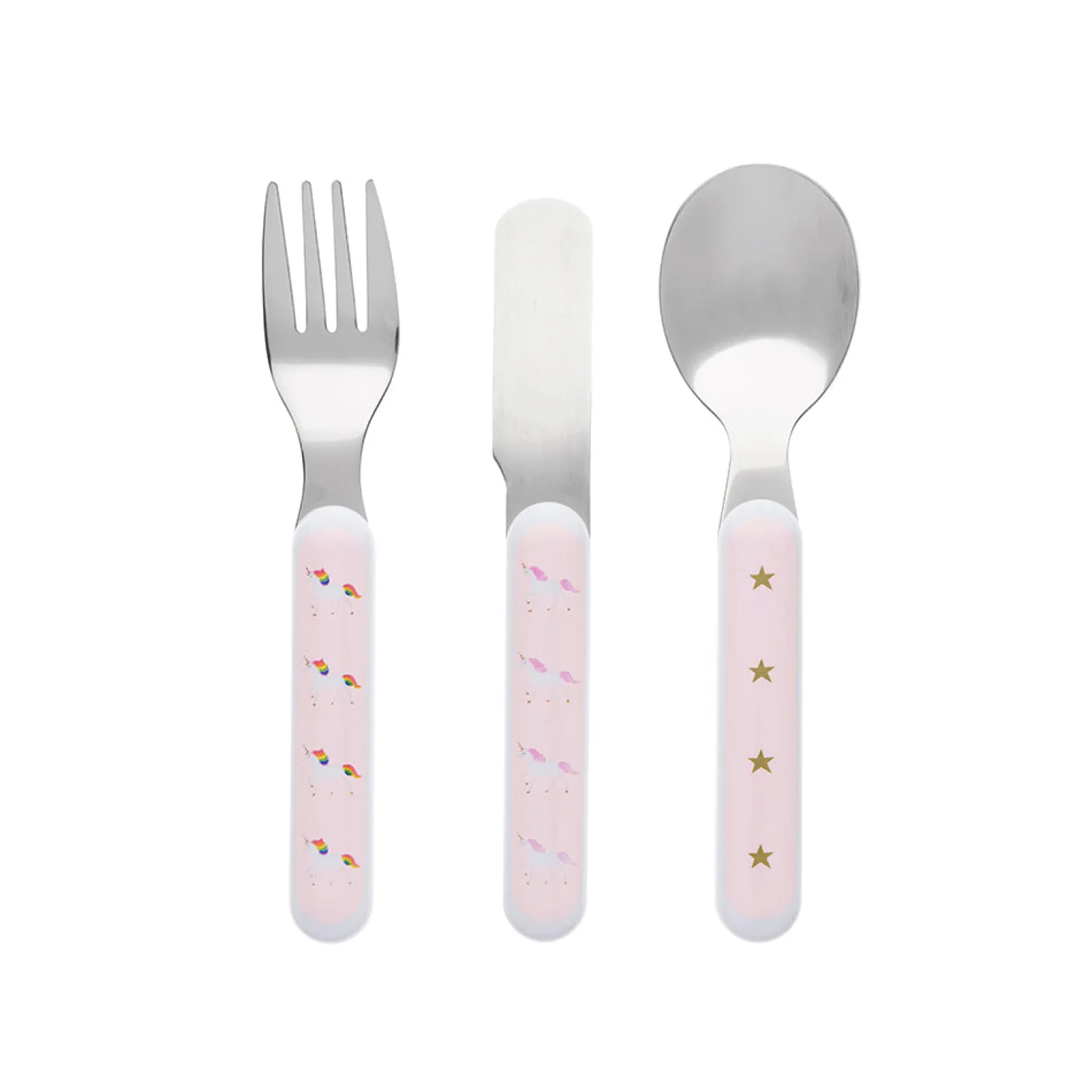 Unicorn Kids Melamine Cutlery Set
