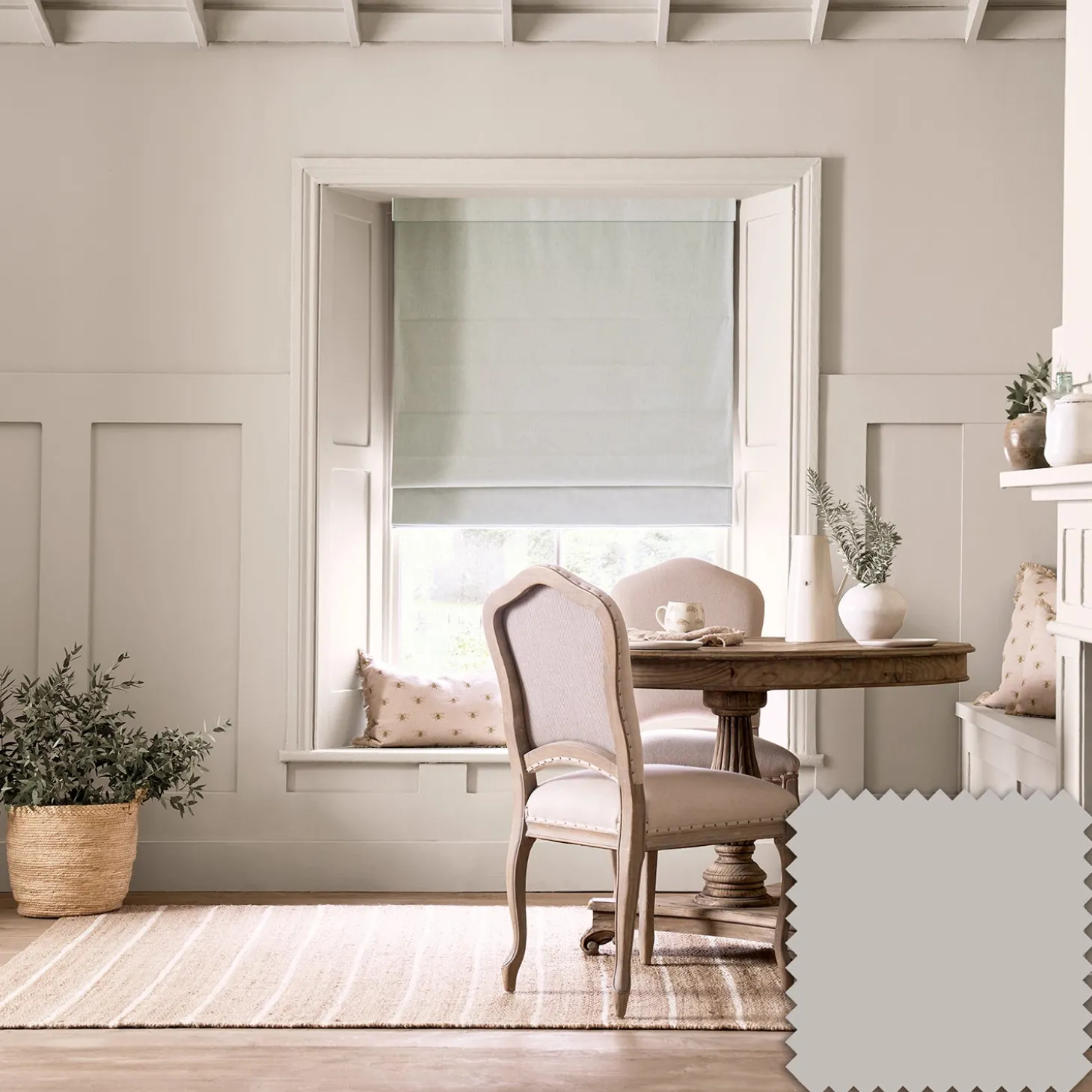 Uppingham Grey Made to Measure Roman Blind