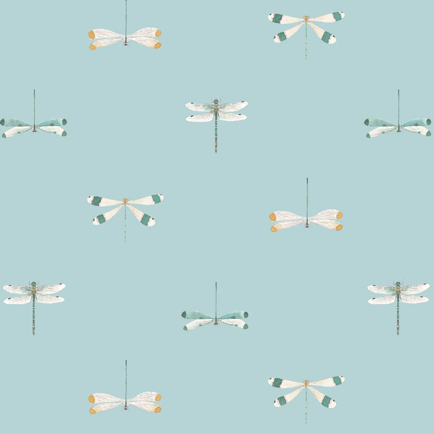 Watercolour Dragonfly Blue Made to Measure Roller Blind