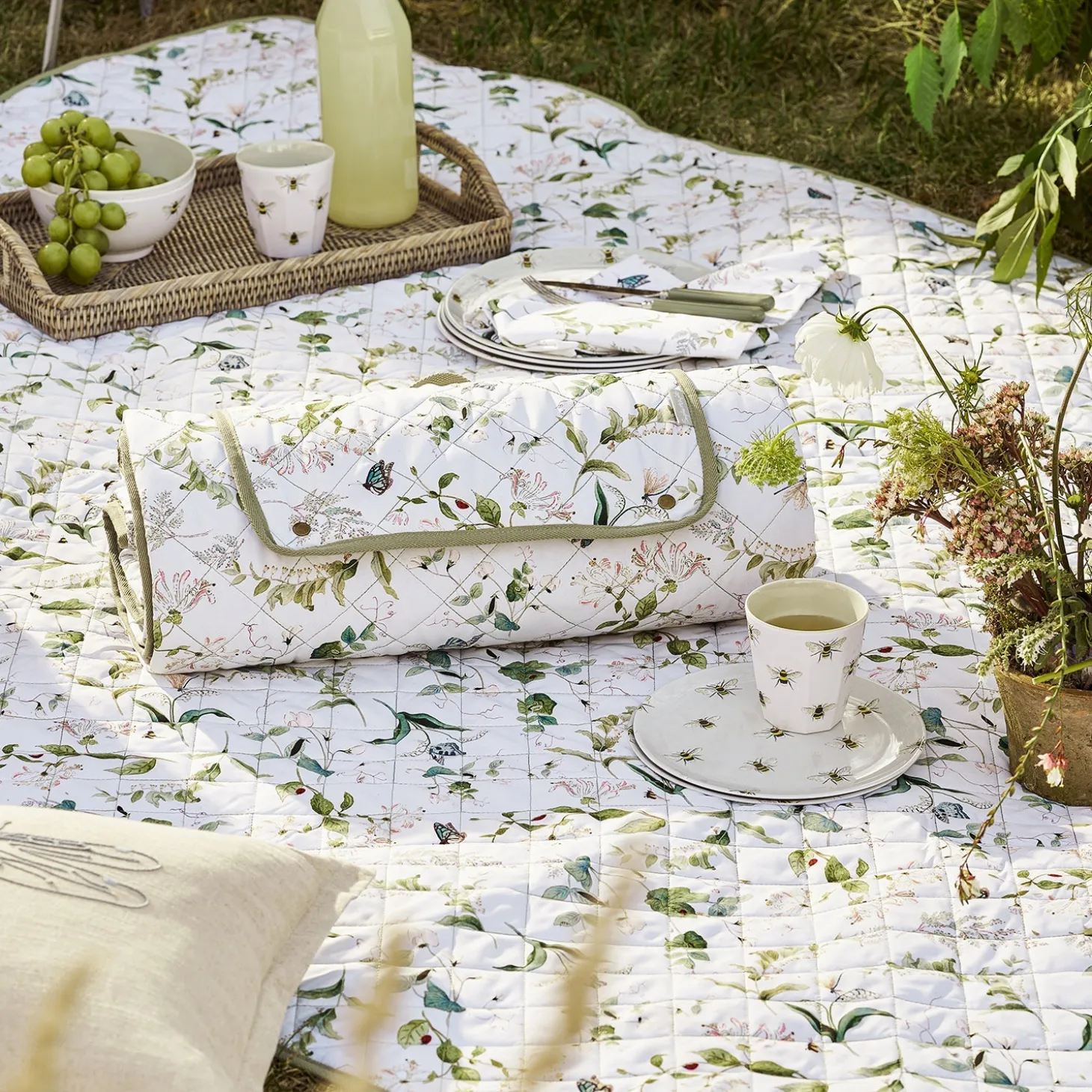 Wild Floral Picnic Blanket