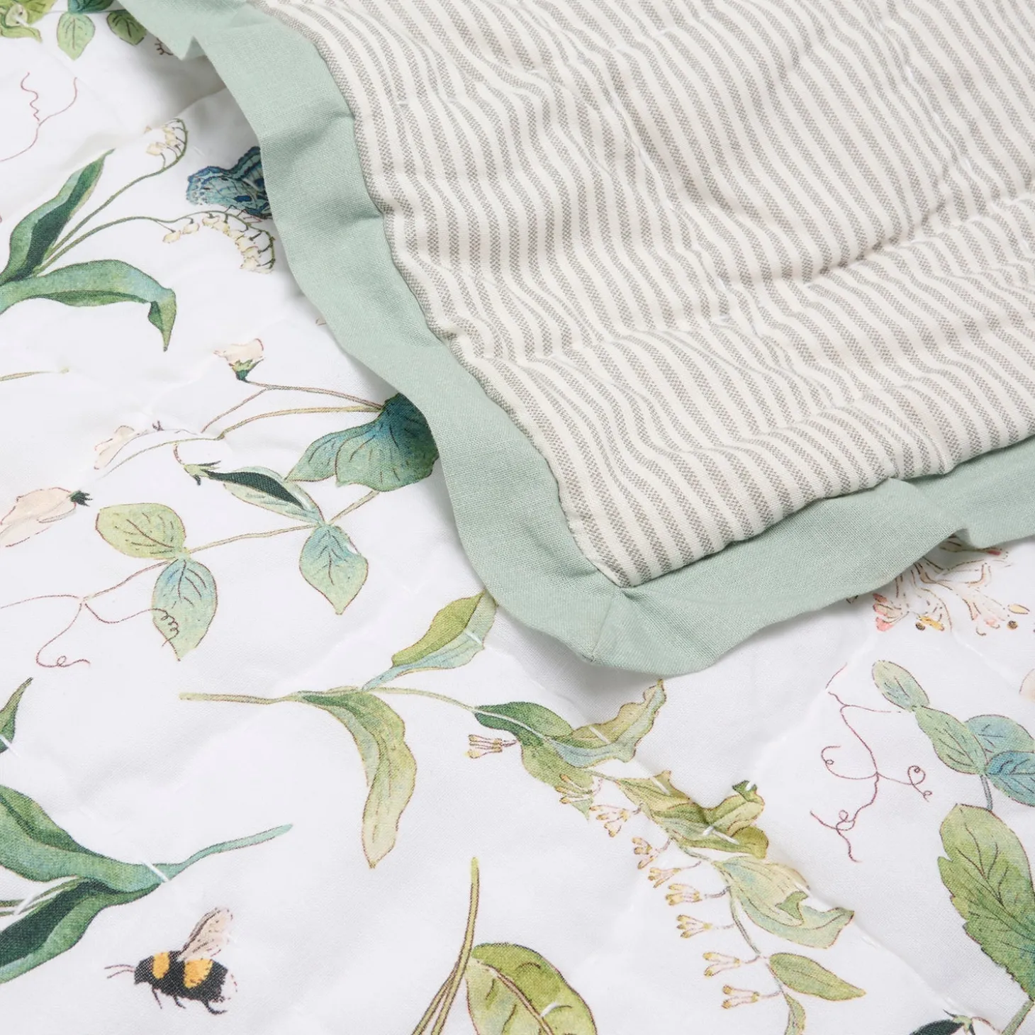 Wild Floral Quilted Throw