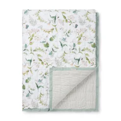 Wild Floral Quilted Throw