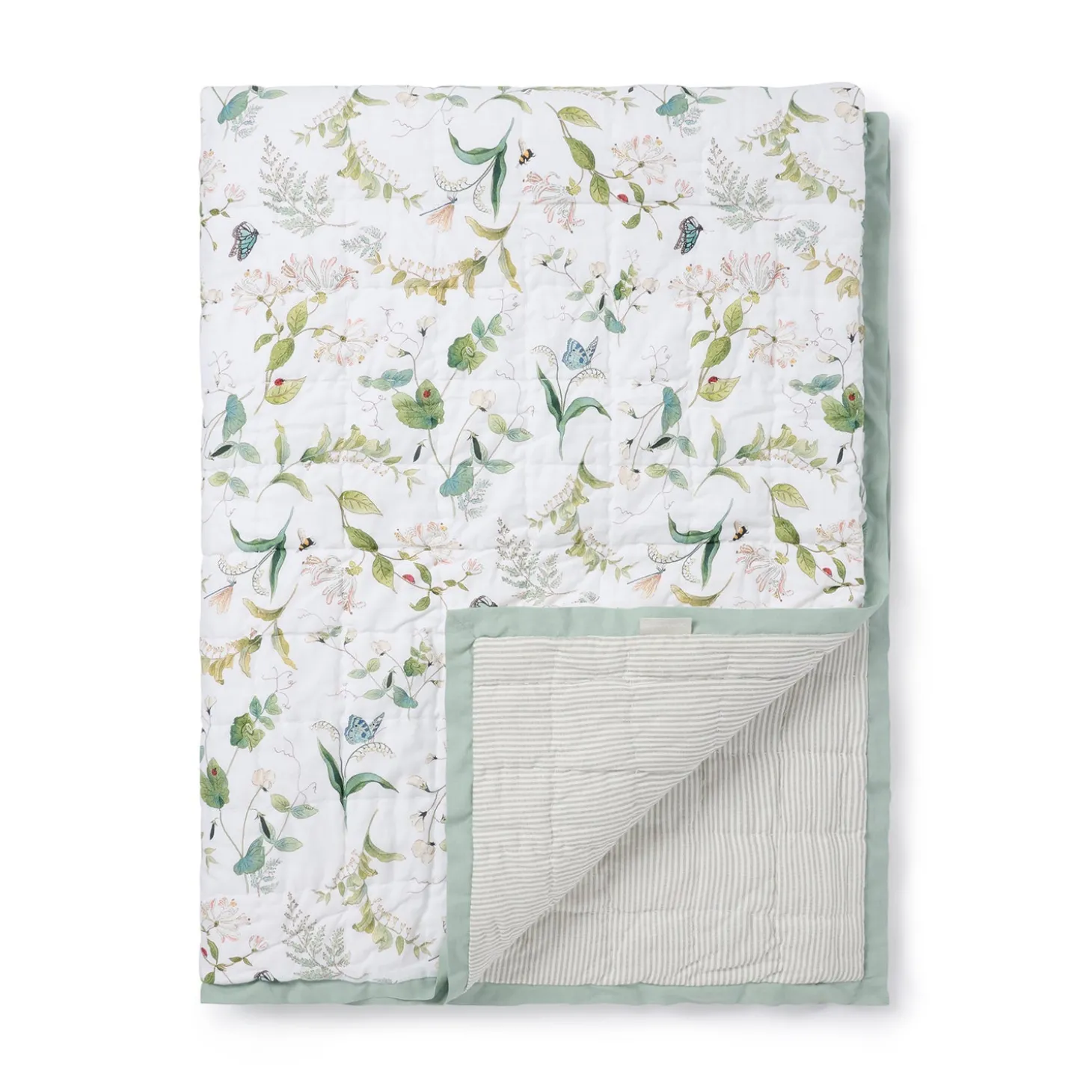 Wild Floral Quilted Throw