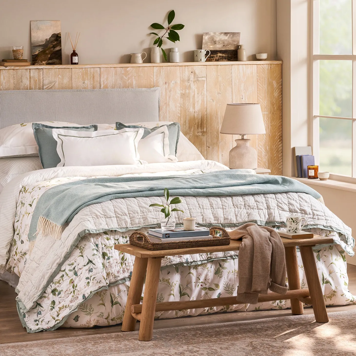 Wild Floral Quilted Throw