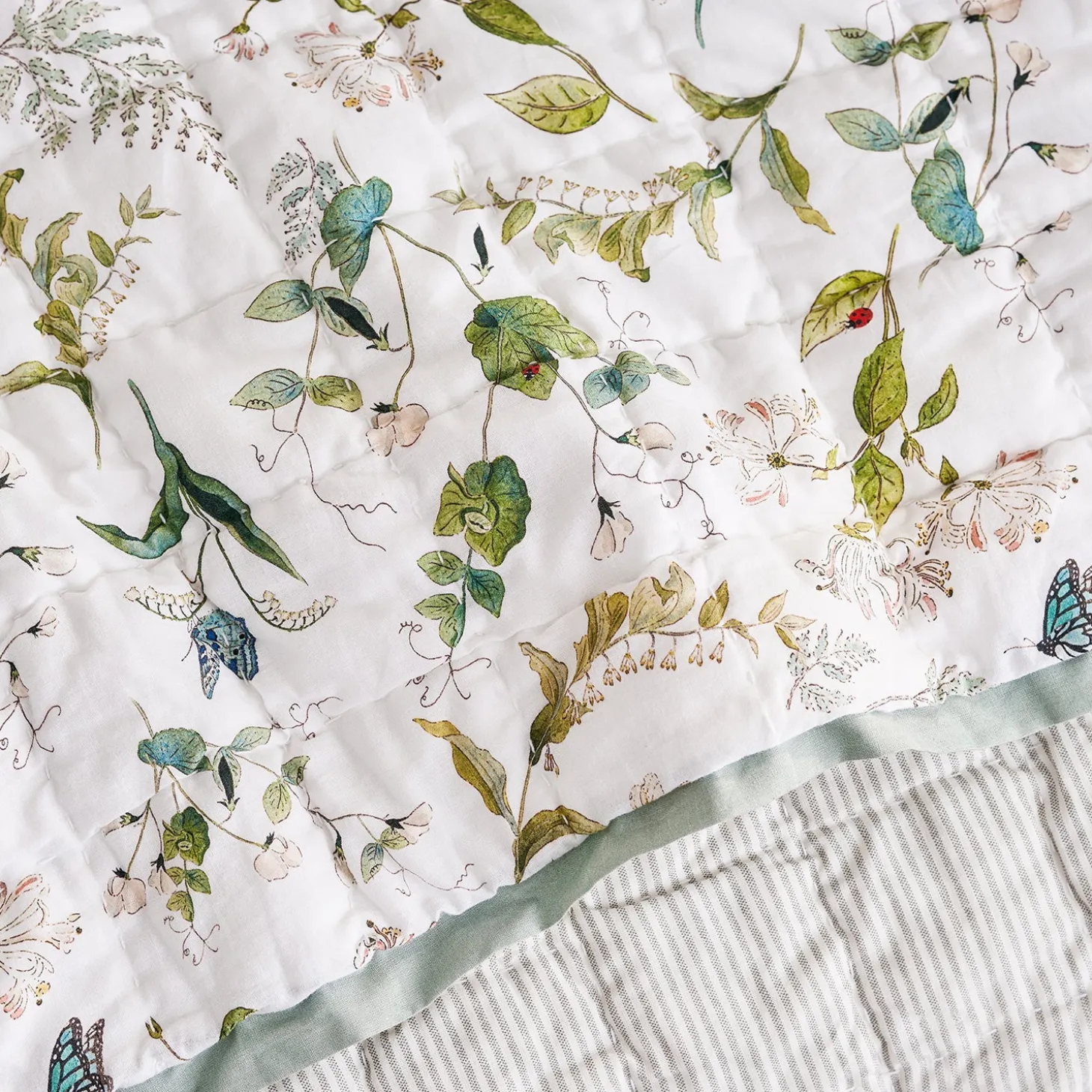 Wild Floral Quilted Throw