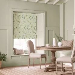 Wild Floral Soft Green Made to Measure Roman Blind