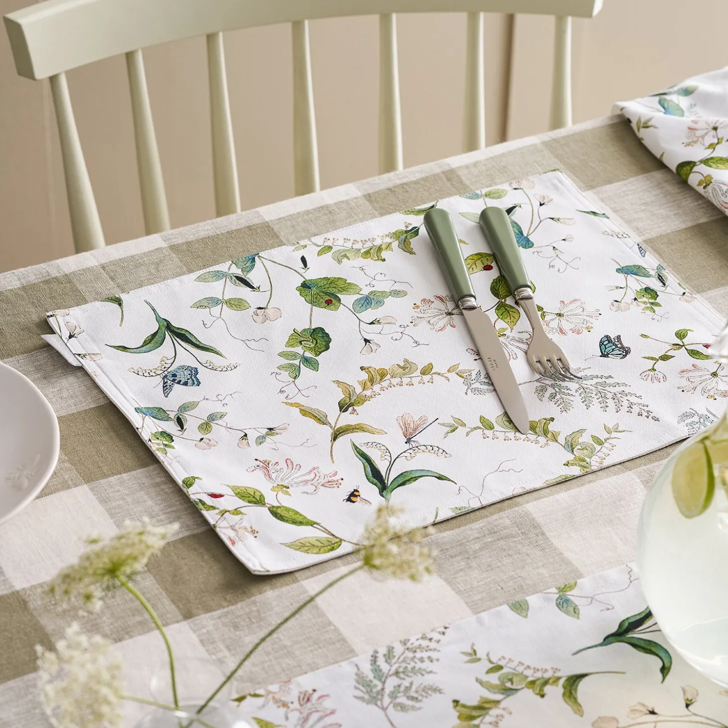 Wild Floral Washable Placemats (Set of 2)