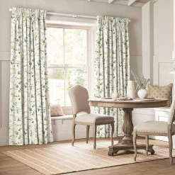 Wild Floral White Made to Measure Curtains