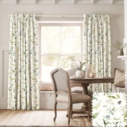 Wild Floral White Made to Measure Curtains