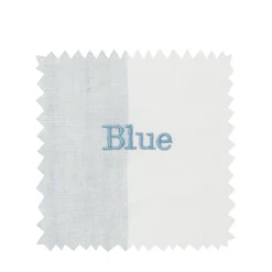 Witham Blue Stripe Linen Cross Back Apron
