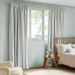 Witham Blue Stripe Made to Measure Curtains