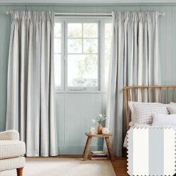 Witham Blue Stripe Made to Measure Curtains