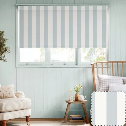 Witham Blue Stripe Made to Measure Roller Blind
