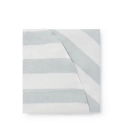 Witham Blue Stripe Round Linen Tablecloth