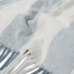 Witham Blue Stripe Woven Picnic Blanket