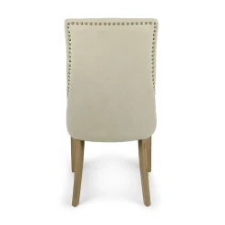 Witham Buttoned Back Dining Chair - Cream