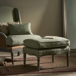 Witham Footstool - Pale Green