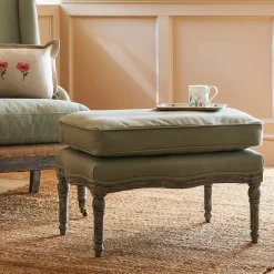 Witham Footstool - Pale Green