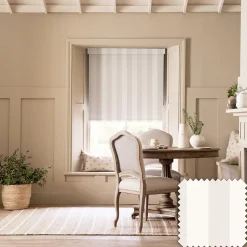 Witham Off White Stripe Made to Measure Roller Blind